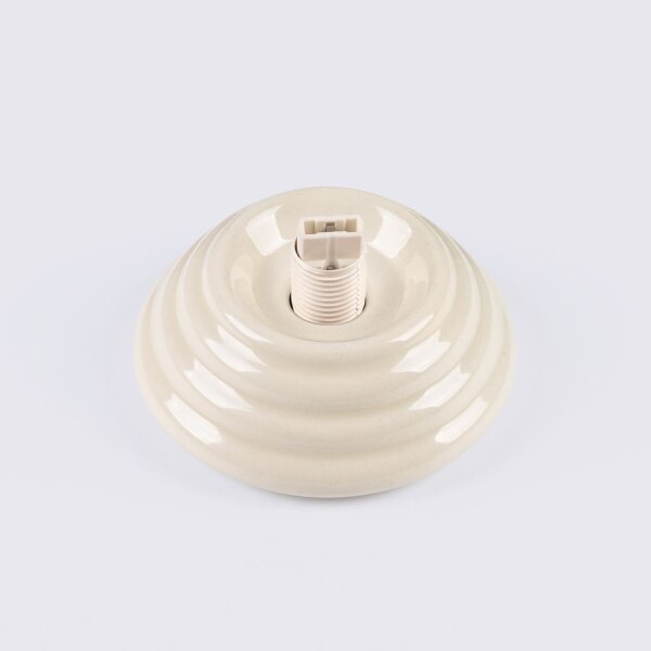 Deckenlampe blendarm Keramik Glas Beige G9 IP44 B:12 cm
