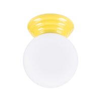 Deckenleuchte Keramik Glas Gelb G9 IP44 H:16 cm Modern