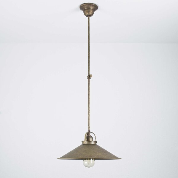 Plafonnier laiton véritable en bronze antique
