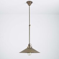 Plafonnier laiton v&eacute;ritable en bronze antique
