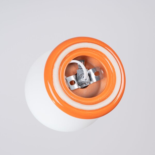 Deckenlampe Modern Keramik Glas Orange G9 IP44 B:12 cm