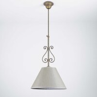 Plafonnier rustique Abat-jour en tissu fait main