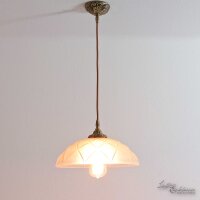 Lampe à suspendre en laiton véritable avec...
