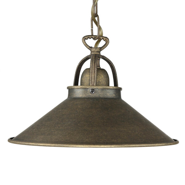 Lampe à suspendre bronze antique artisanale