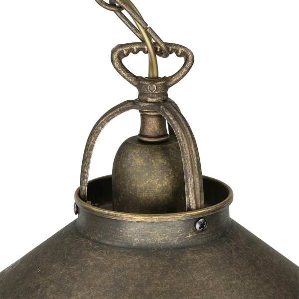 Lampe à suspendre bronze antique artisanale