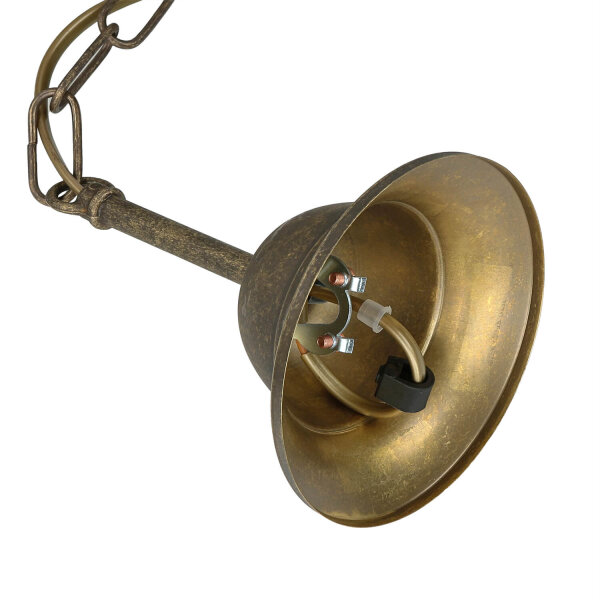 Lampe à suspendre bronze antique artisanale