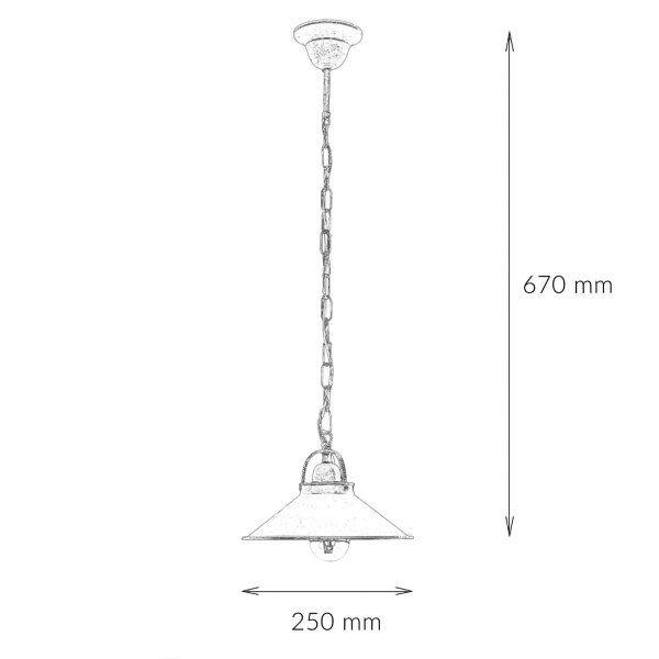 Lampe à suspendre bronze antique artisanale
