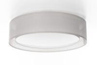 Deckenleuchte Stoff Beige E27 Ø50 cm rund...