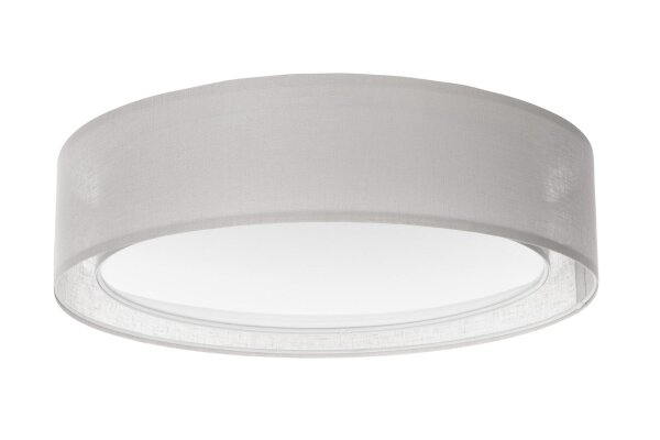 Runde Deckenlampe Stoff Beige E27 Ø60 cm blendarm
