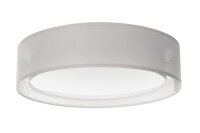 Runde Deckenlampe Stoff Beige E27 &Oslash;60 cm blendarm