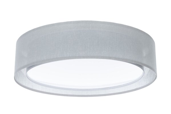 Runde Deckenlampe Stoff Grau E27 Ø60 cm gemütlich