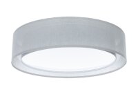 Runde Deckenlampe Stoff Grau E27 &Oslash;60 cm...