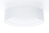 Runde Deckenlampe Stoff Weiß E27 Ø60 cm...