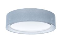 Deckenleuchte Stoffschirm Blau E27 Ø50 cm rund...