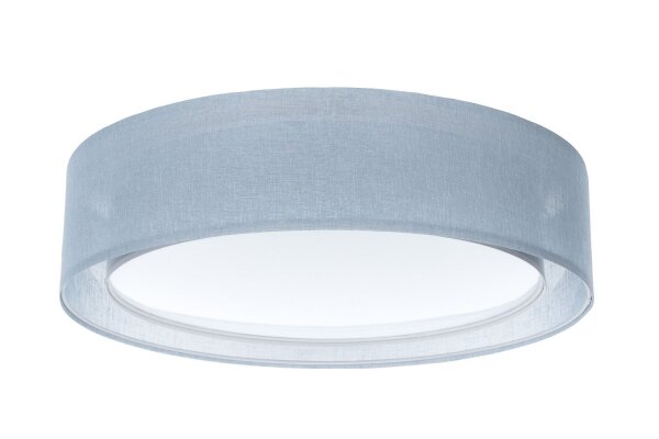 Runde Deckenlampe Stoffschirm Blau E27 Ø60 cm blendarm