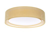 Runde Deckenlampe Stoff Gelb E27 &Oslash;60 cm blendarm