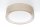 Runde Deckenlampe Stoff Braun E27 Ø60 cm blendarm