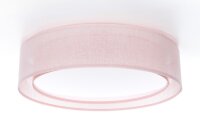 Deckenleuchte Stoff Rosa E27 Ø50 cm rund...