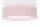Runde Deckenlampe Stoff Rosa E27 Ø60 cm blendarm