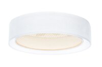 Runde Deckenlampe Stoff Weiß Gold E27 Ø60 cm...