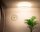 Runde Deckenlampe Stoff Weiß Gold E27 Ø60 cm blendarm
