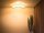 Runde Deckenlampe Stoff Braun Gold E27 Ø60 cm blendarm