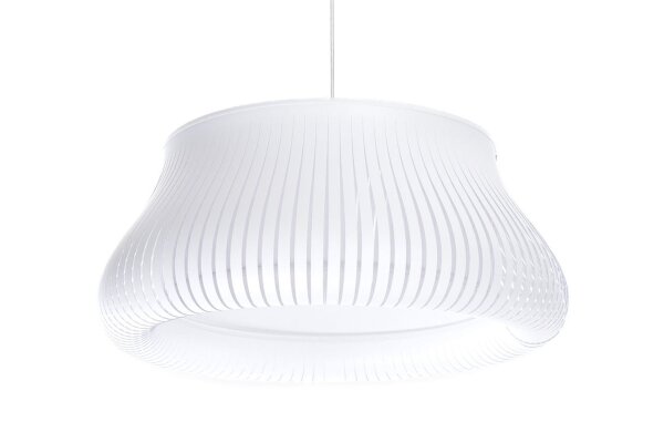 Hängelampe Weiß E27 Ø30 cm rund blendarm gemütlich