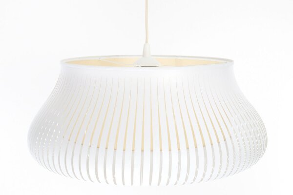 Hängelampe Gold Weiß E27 Ø30 cm rund blendarm gemütlich