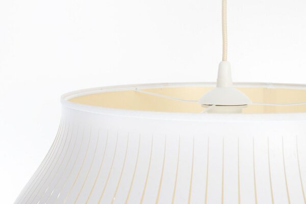Hängelampe Gold Weiß E27 Ø30 cm rund blendarm gemütlich