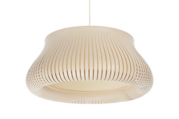 Hängelampe Beige E27 Ø30 cm rund blendarm gemütlich