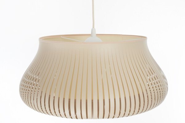 Hängelampe Beige E27 Ø30 cm rund blendarm gemütlich