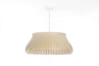 Hängelampe Beige E27 Ø30 cm rund blendarm...