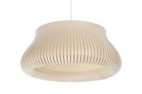 Runde Pendelleuchte Beige wohnlich E27 Ø40 cm...