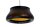 Runde Pendelleuchte Gold Schwarz E27 Ø40 cm blendarm