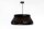 Runde Pendelleuchte Gold Schwarz E27 Ø40 cm blendarm