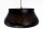 Runde Pendelleuchte Gold Schwarz E27 Ø40 cm blendarm