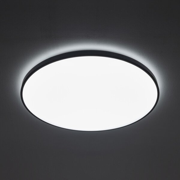 LED Deckenleuchte Stahl Schwarz 4000 K IP44 rund