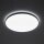 LED Deckenleuchte Stahl Schwarz 4000 K IP44 rund