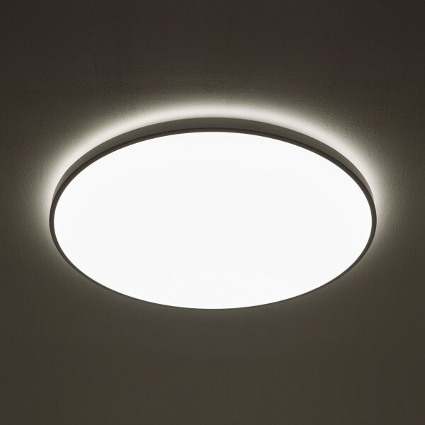 LED Deckenlampe Stahl Weiß 3000 K Modern IP44 rund