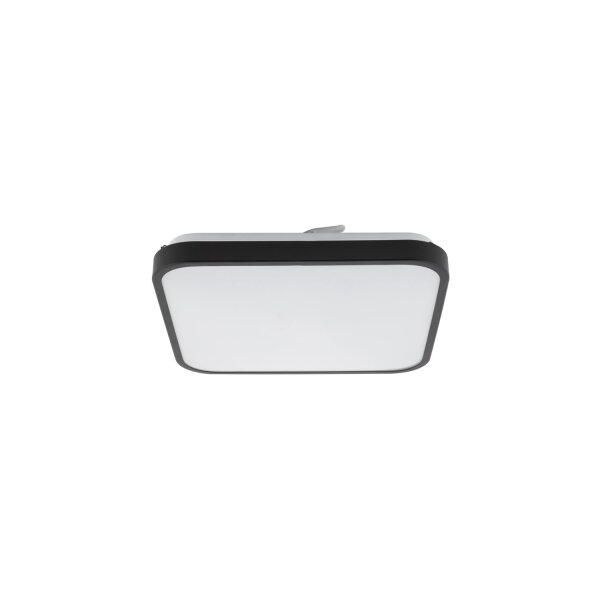 LED Deckenlampe Stahl Schwarz 3000 K IP44 B:33 cm