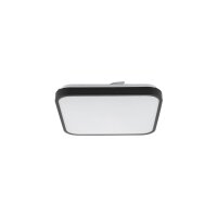 LED Deckenlampe Stahl Schwarz 3000 K IP44 B:33 cm