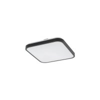 LED Deckenlampe Stahl Schwarz 3000 K IP44 B:33 cm