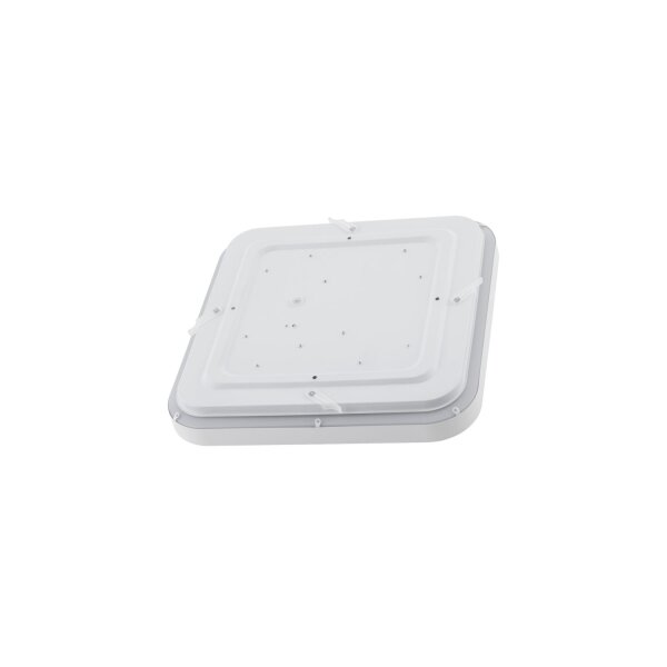 LED Deckenlampe Weiß 3000 K Stahl IP44 B:33 cm blendarm