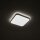 LED Deckenlampe Weiß 3000 K Stahl IP44 B:33 cm blendarm