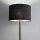 Stehleuchte Stahl Stoff Schwarz E27 B:46 cm Modern