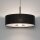 Hängelampe Stahl Stoff Schwarz E27 L:65 cm Modern