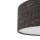 Hängelampe Stahl Stoff Schwarz E27 L:65 cm Modern