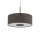Pendelleuchte Stahl Stoff Schwarz E27 L:50 cm rund