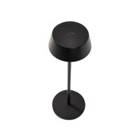 LED Tischlampe Akku Alu Schwarz 10 h IP54 3000 K 32 cm