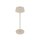 LED Akku Tischleuchte Alu Beige 10 h IP54 3000 K 32 cm